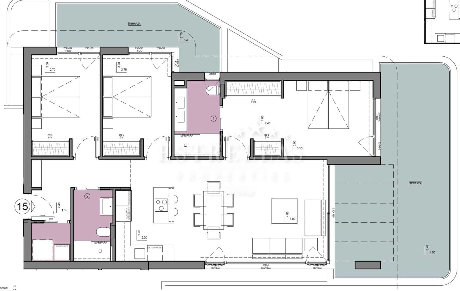 3 makuuhuone Huoneisto myytävänä paikassa Calpe / Calp mukana uima-altaan 
autotalli - 830 000 € (Ref: 9067836)