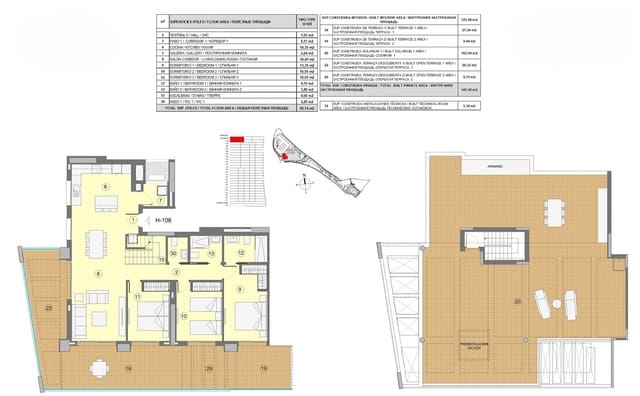 3 soverom Penthouse til salgs i Via Parque, Benidorm med svømmebasseng garasje - € 800 000 (Ref: 9086501)