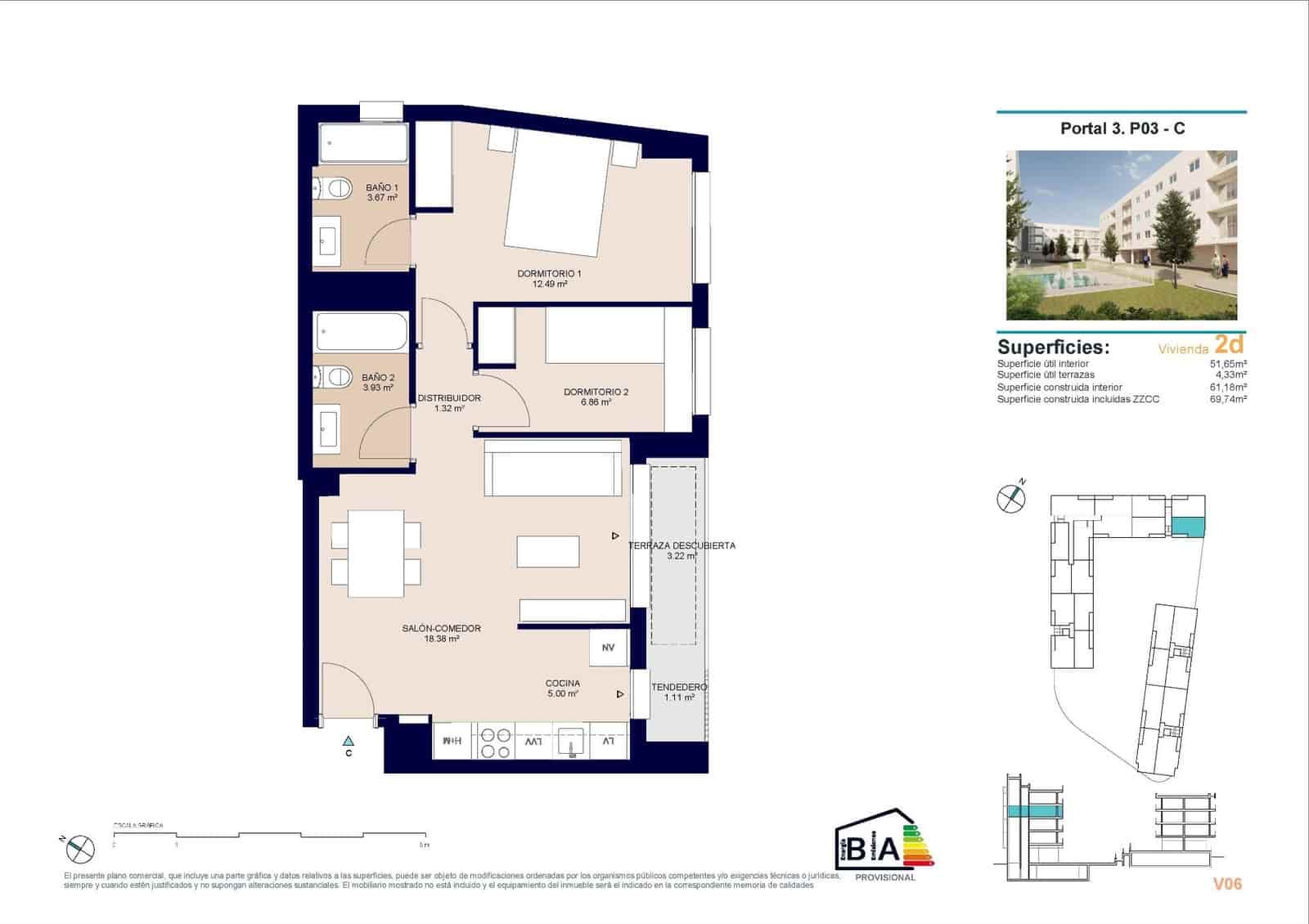 2 camera da letto Attico in vendita in Alicante citta con piscina - 269.500 € (Rif: 9293577)