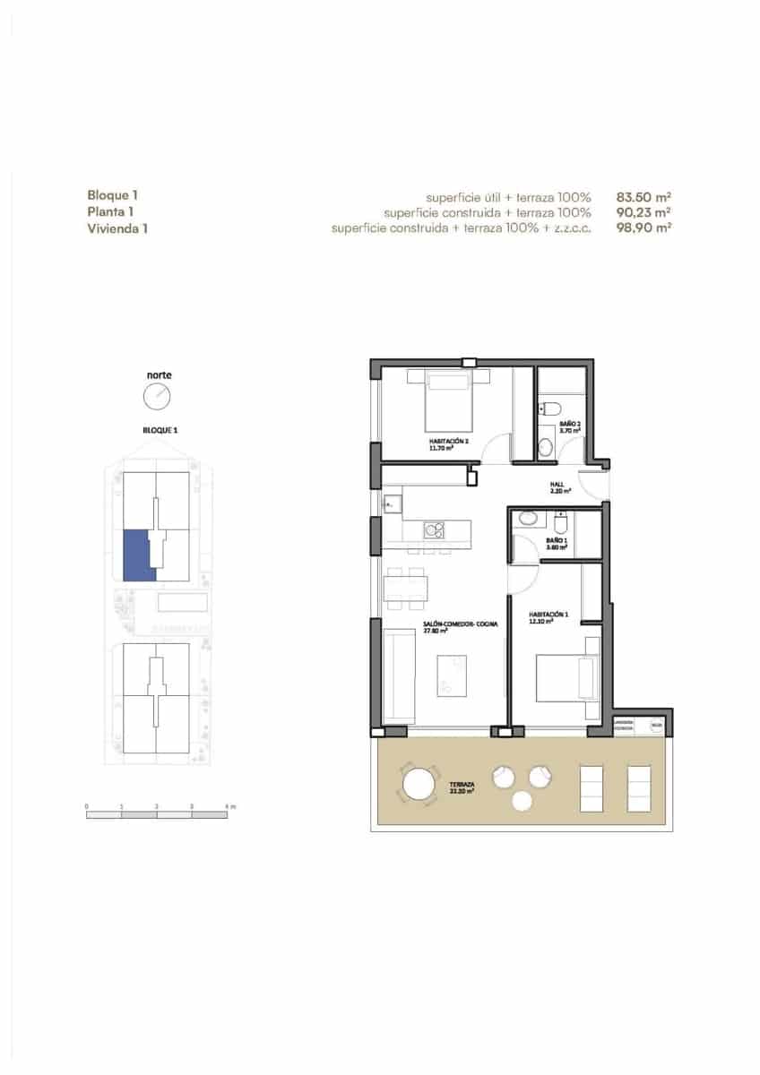 2 sypialnia Apartament na sprzedaż w Playa San Juan z basenem - 369 000 € (Ref: 9329636)