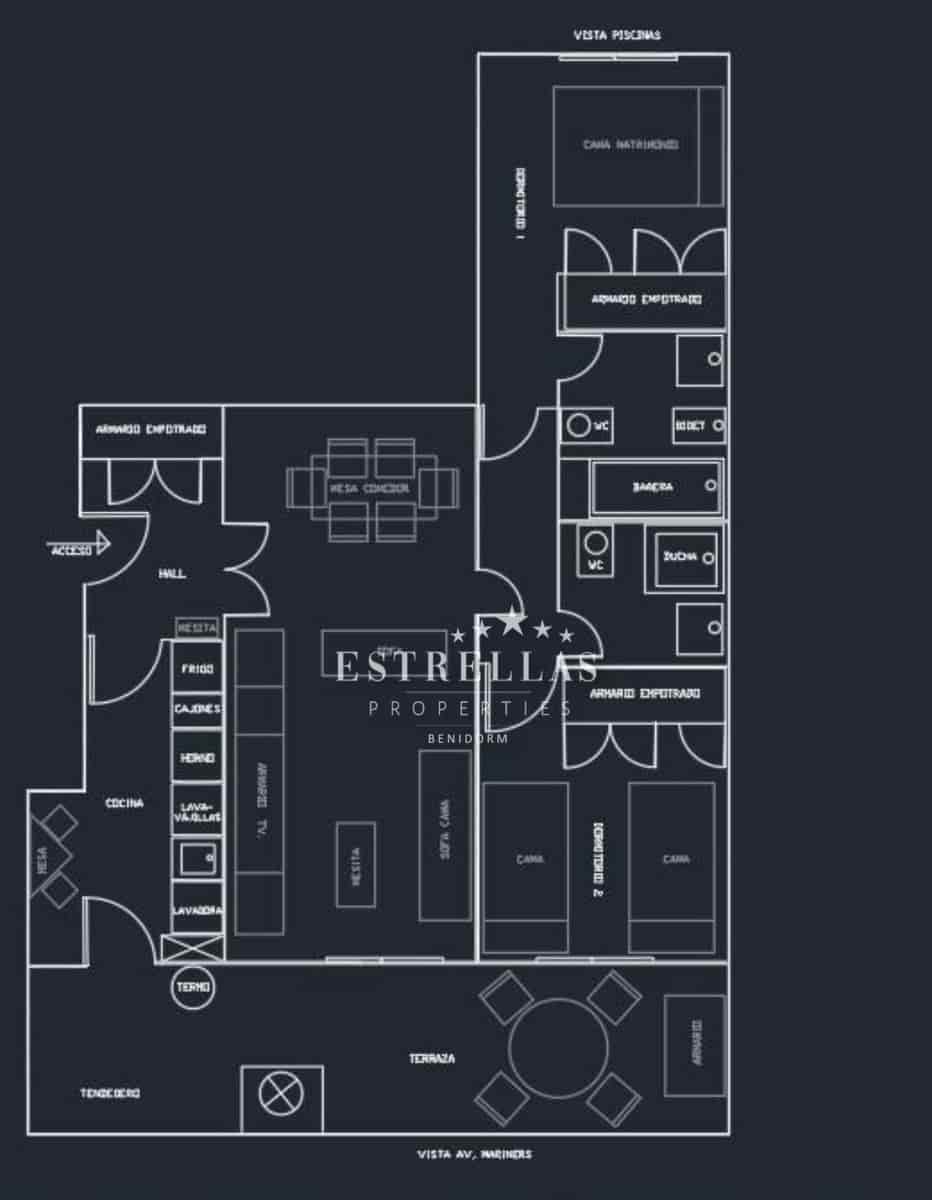 2 quarto Penthouse para venda em La Villajoyosa / Vila Joiosa com garagem - 350 000 € (Ref: 9445433)