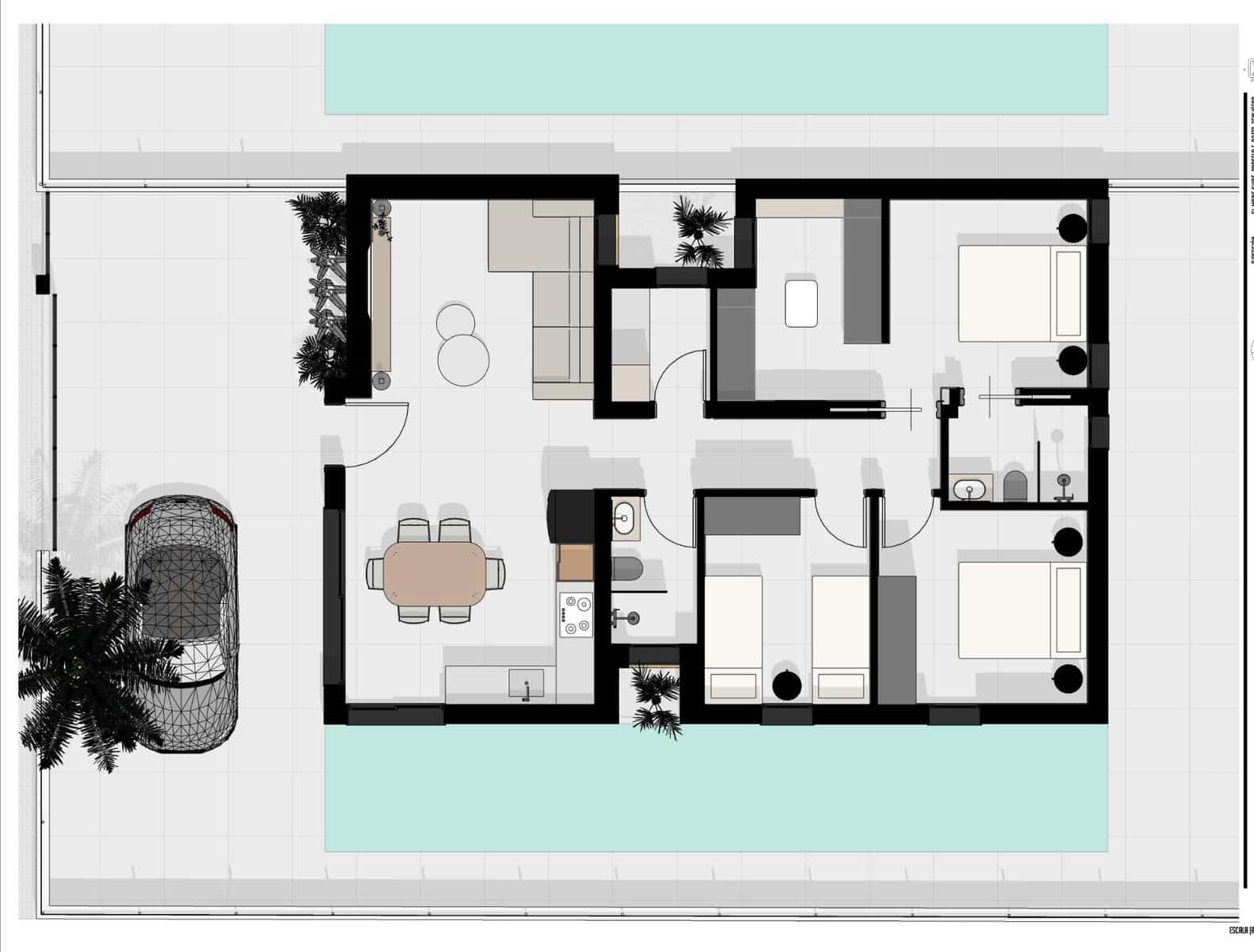 Chalet de 3 habitaciones en Benijófar en venta - 399.900 € (Ref: 9449851)