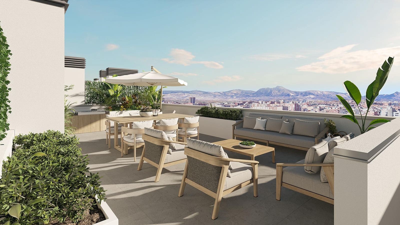 3 soverom Penthouse til salgs i Alicante by med svømmebasseng - € 405 500 (Ref: 9493119)