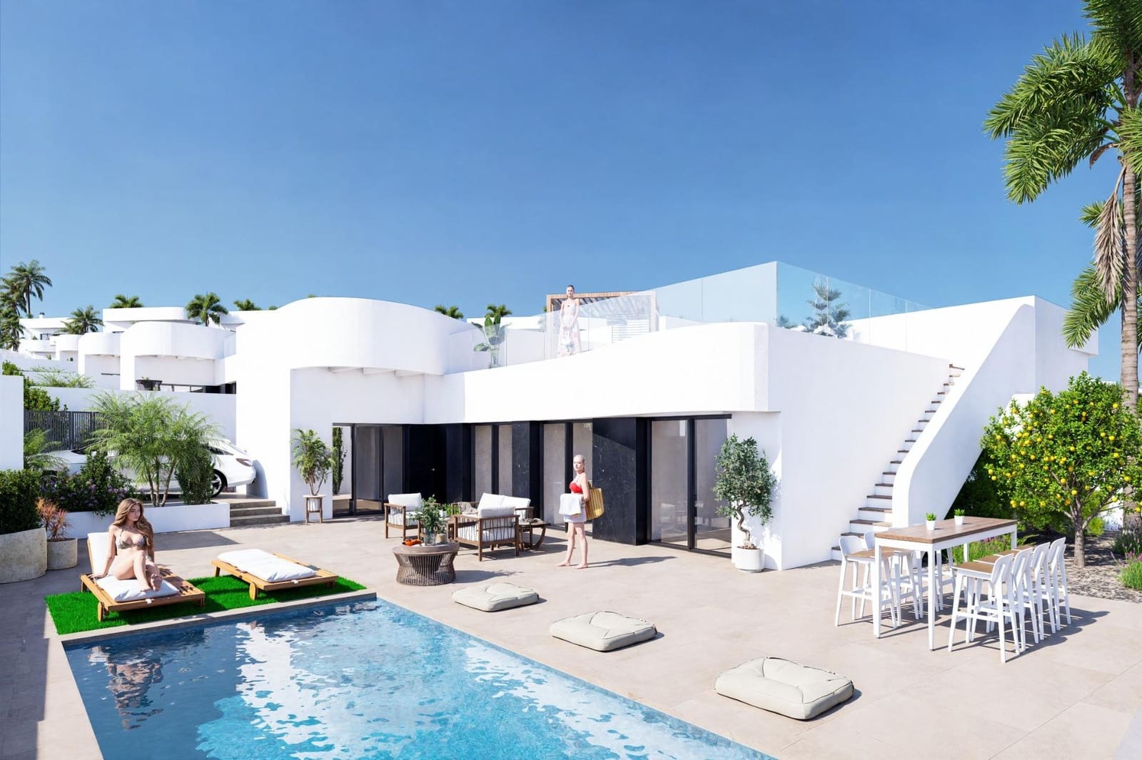 3 bedroom Villa for sale in Algorfa with pool - € 400,000 (Ref: 9499868)