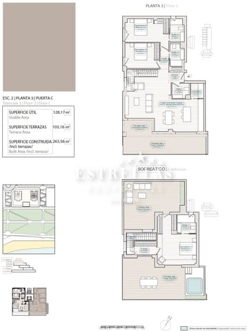 3 camera da letto Appartamento in vendita in Platja Vila Joiosa - Platja de Torres, La Villajoyosa / Vila Joiosa con garage - 1.460.000 € (Rif: 9516511)