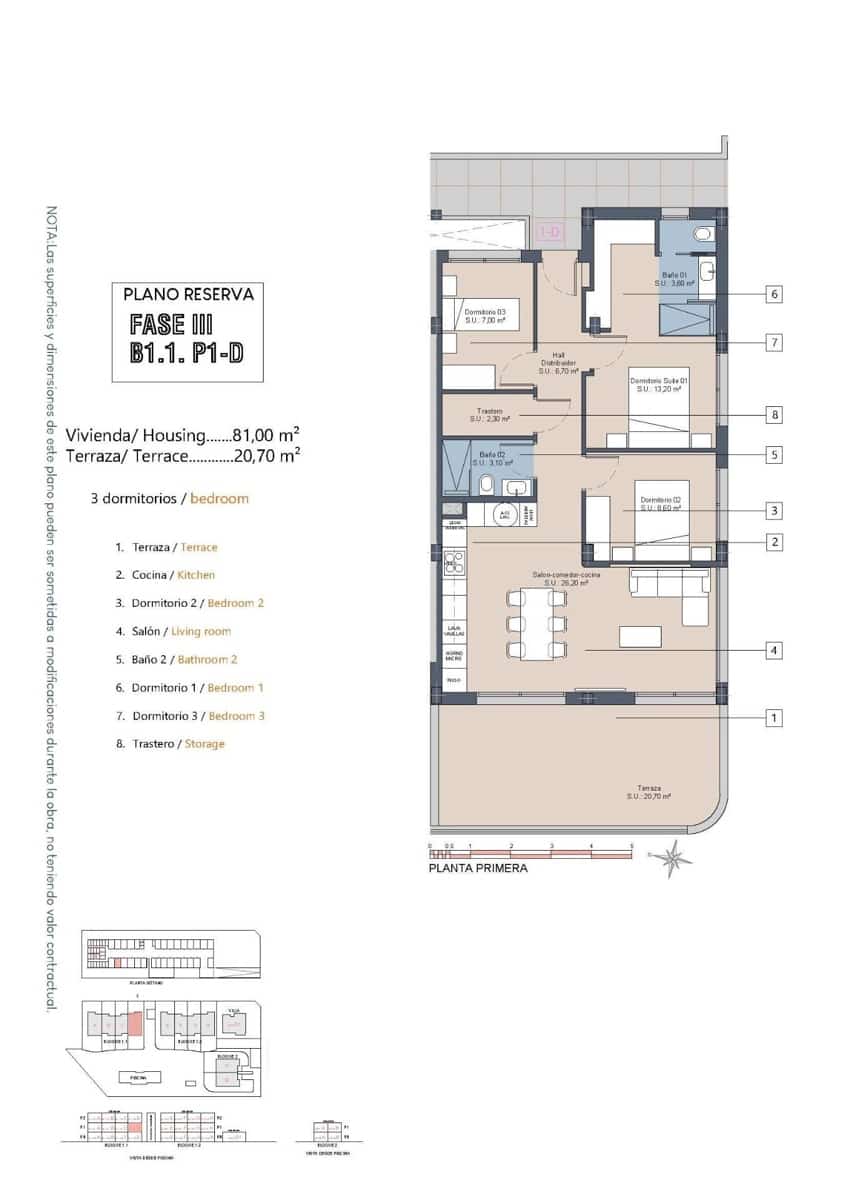 3 sypialnia Apartament na sprzedaż w Los Alcazares z basenem - 319 900 € (Ref: 9521556)