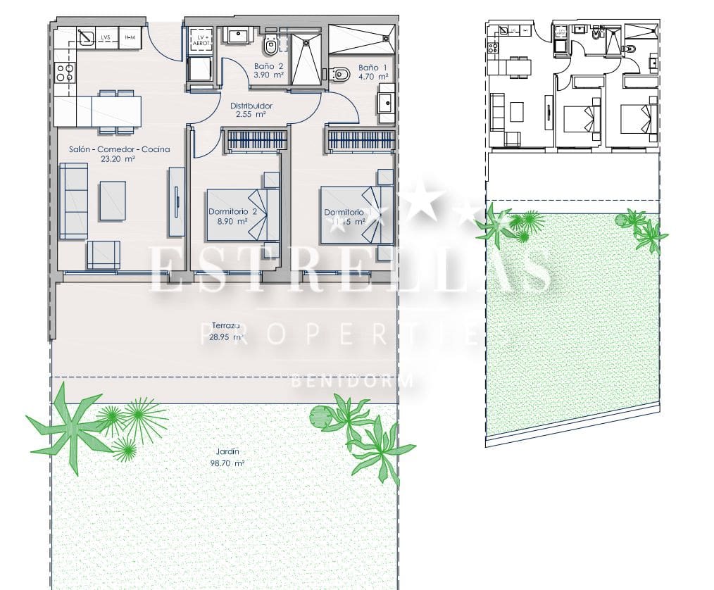 2 camera da letto Appartamento in vendita in Finestrat con piscina garage - 399.000 € (Rif: 9679220)