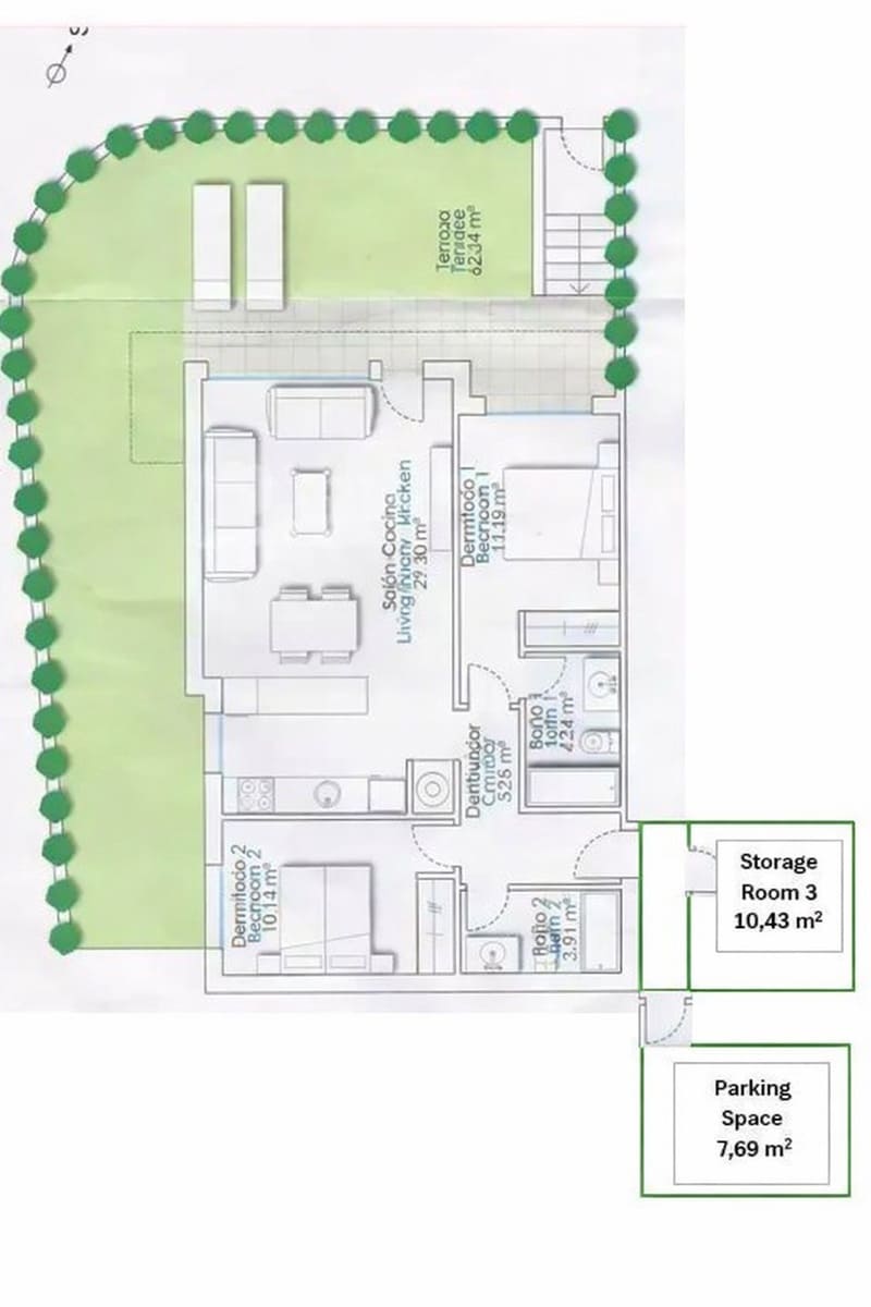 Apartamento de 2 habitaciones en Finestrat en venta con piscina garaje - 375.000 € (Ref: 9765287)