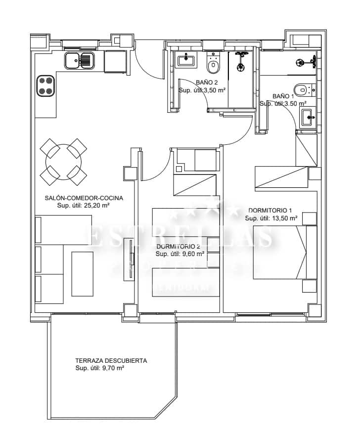 2 sovrum Lägenhet till salu i Cala de Finestrat med pool garage - 360 000 € (Ref: 9789768)