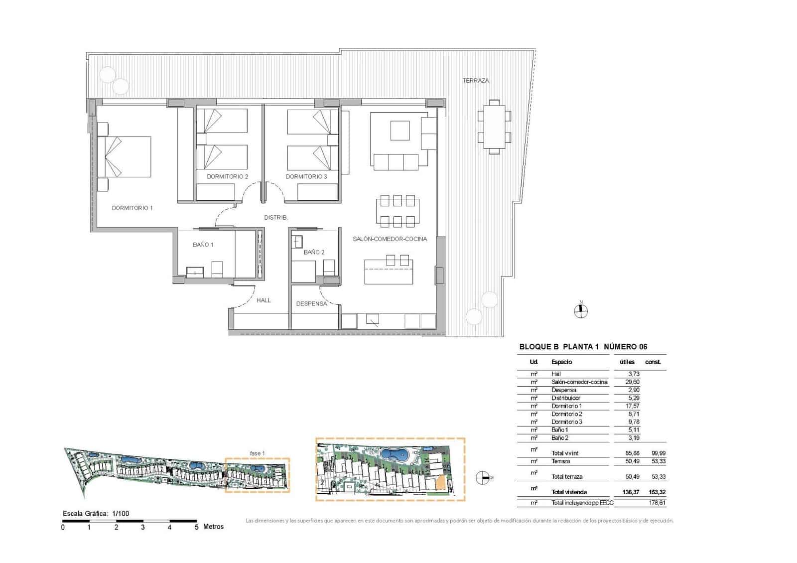 3 sypialnia Apartament na sprzedaż w La Nucia z basenem - 349 900 € (Ref: 9807007)