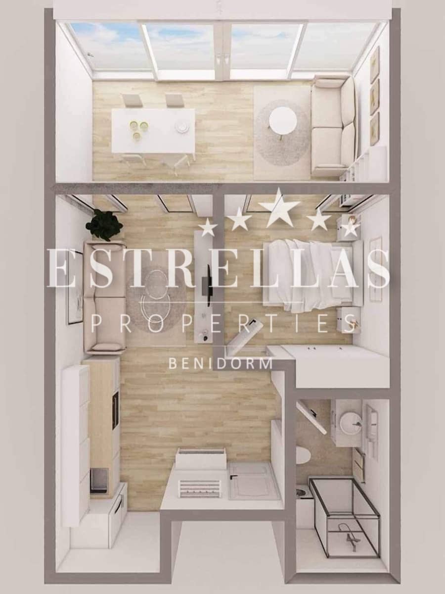 1 makuuhuone Huoneisto myytävänä paikassa Benidorm - 270 000 € (Ref: 9814729)