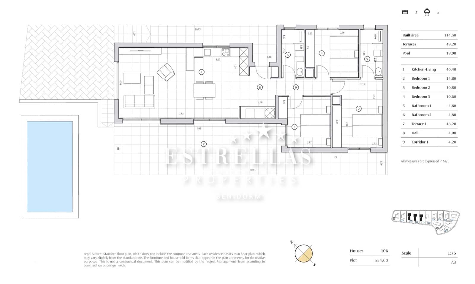3 soveværelse Villa til salg i Finestrat med swimmingpool garage - € 690.000 (Ref: 9834044)