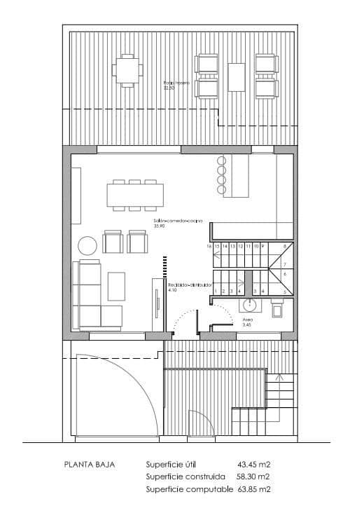3 bedroom Terraced Villa for sale in Belicena with garage - € 270,000 (Ref: 9927401)