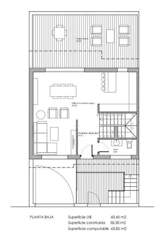 3 soverom Rekkehus til salgs i Belicena, Vegas del Genil med garasje - € 270 000 (Ref: 9927401)