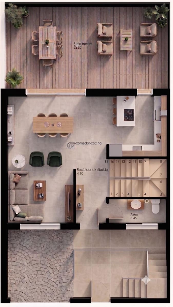 3 bedroom Terraced Villa for sale in Belicena with garage - € 270,000 (Ref: 9927401)