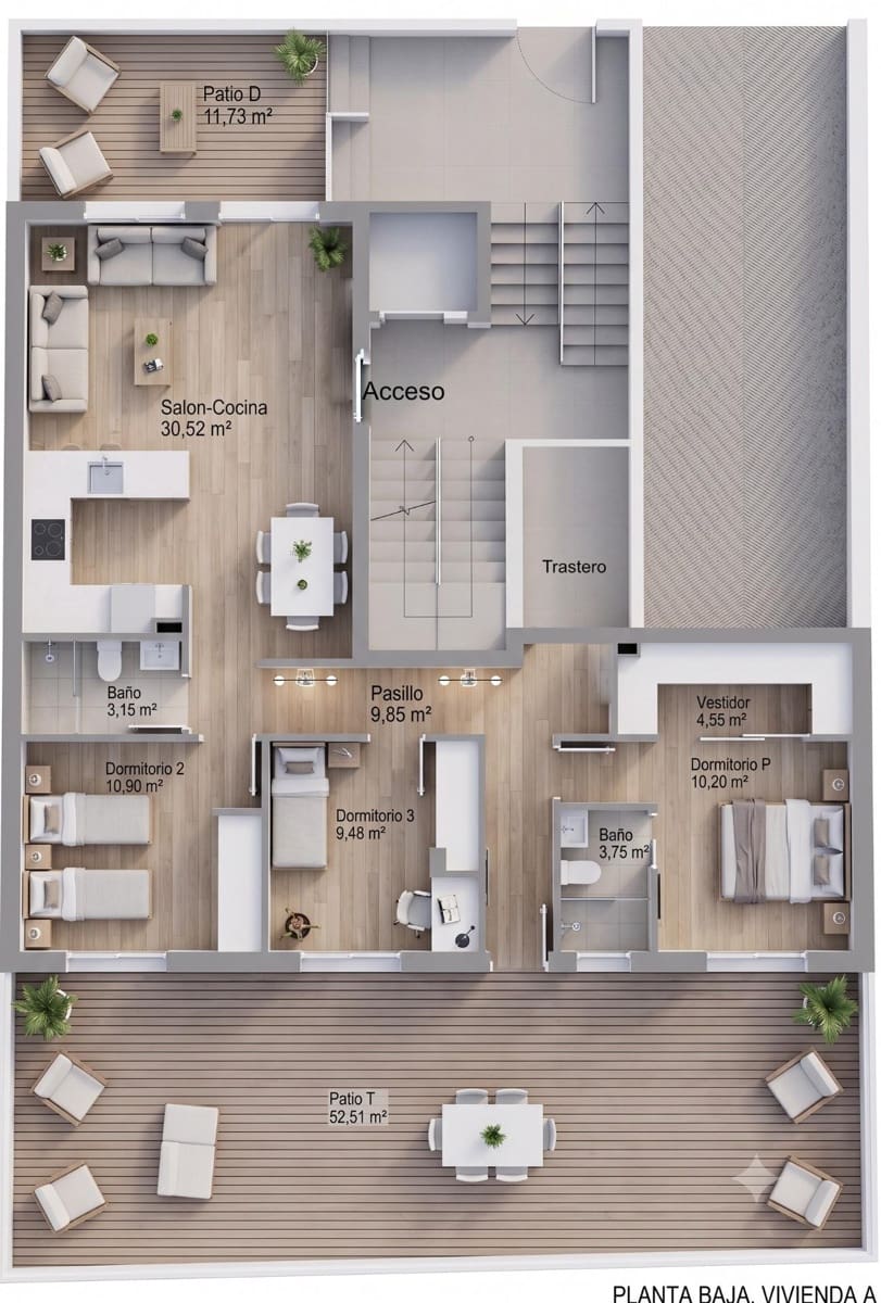 3 chambre Appartement à vendre à Las Gabias avec garage - 198 000 € (Ref: 9998814)