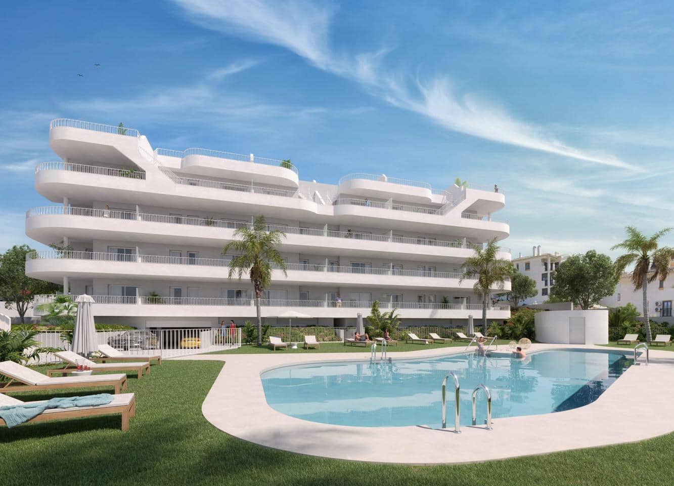 2 soveværelse Lejlighed til salg i Fuengirola med swimmingpool garage - € 349.950 (Ref: 8665993)
