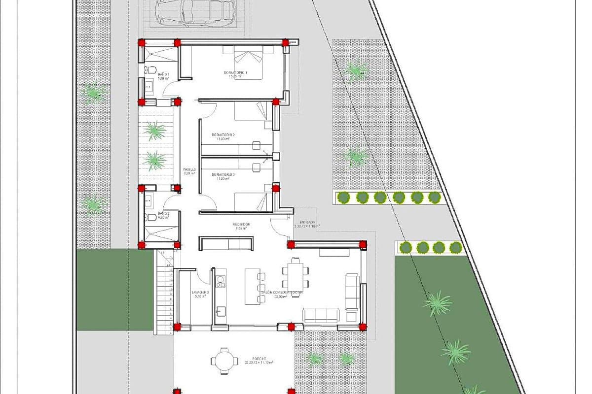 3 soveværelse Villa til salg i Jacarilla med swimmingpool garage - € 494.500 (Ref: 9706059)