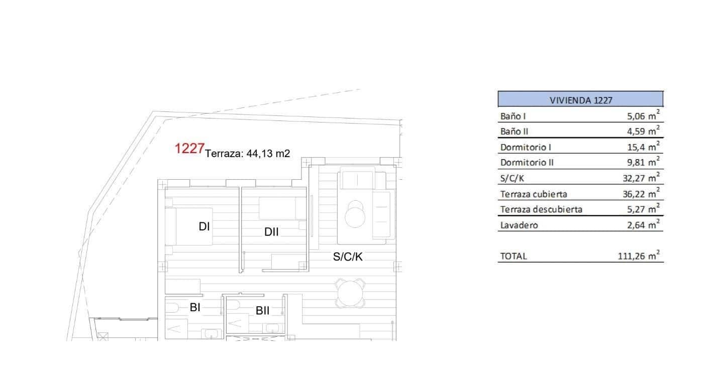 2 soveværelse Lejlighed til salg i San Miguel de Salinas med swimmingpool - € 234.900 (Ref: 8800874)