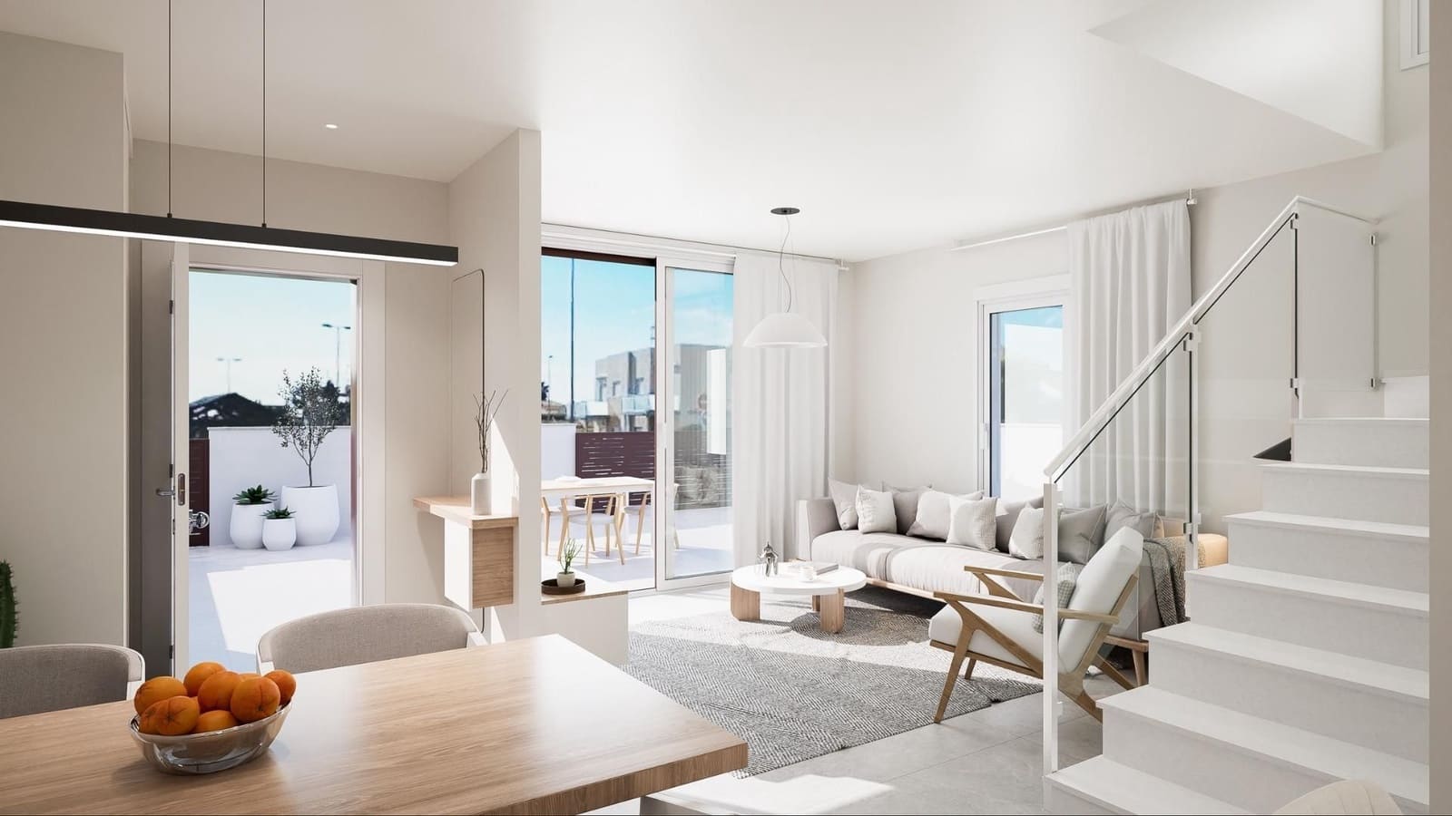 3 soveværelse Byhus til salg i Torre de la Horadada med swimmingpool - € 429.900 (Ref: 8801026)