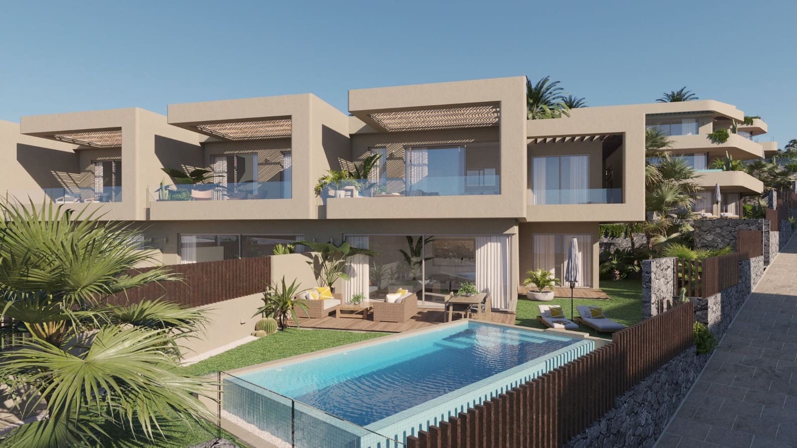 3 soveværelse Byhus til salg i Costa Adeje med swimmingpool garage - € 995.000 (Ref: 9239593)