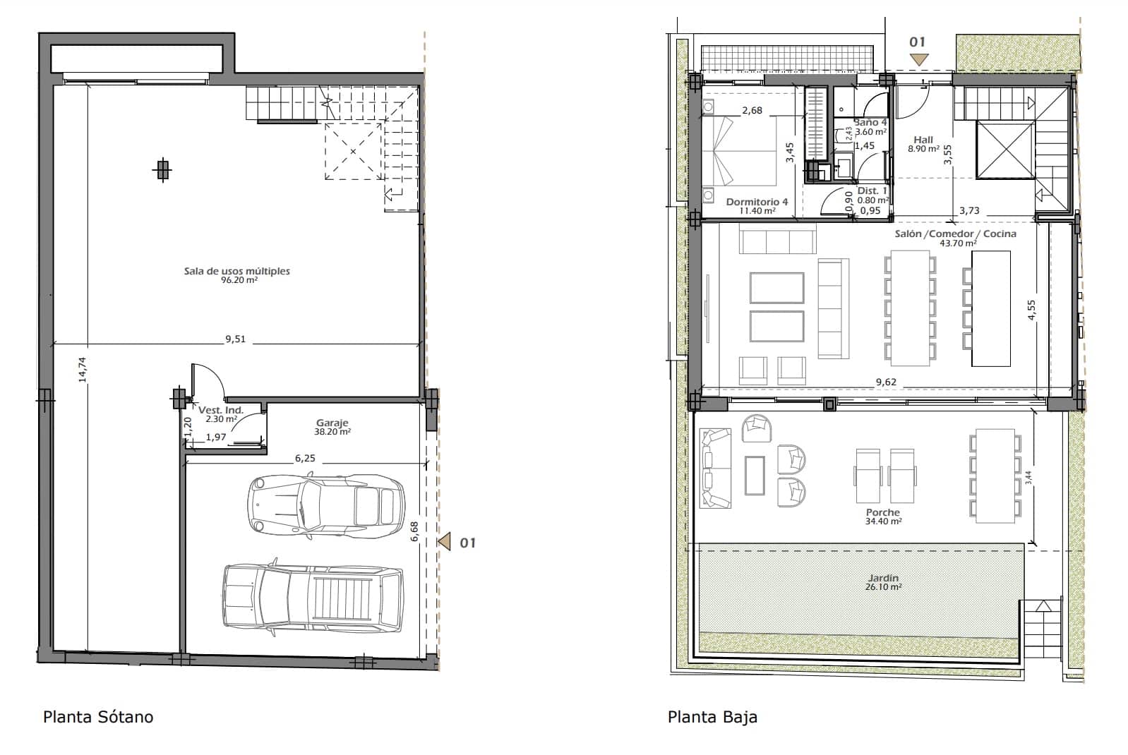 4 Zimmer Doppelhaus zu verkaufen in El Paraiso mit Pool Garage - 1.100.000 € (Ref: 8985841)