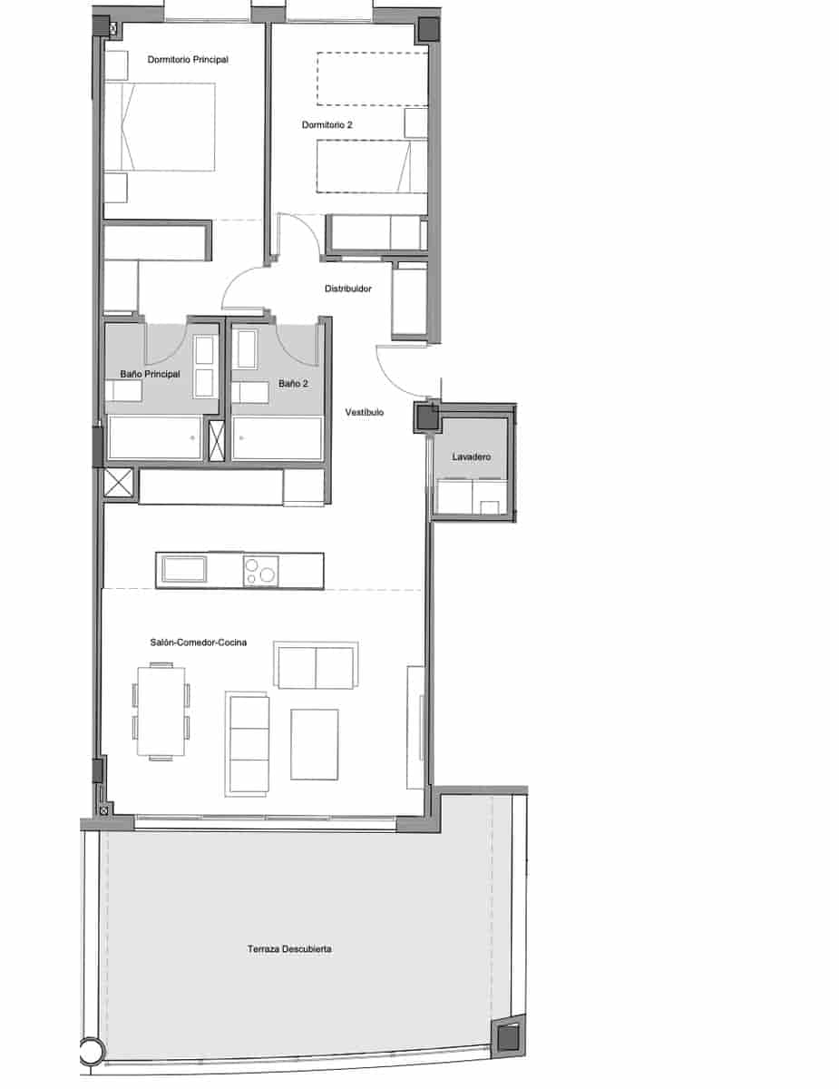 2 soverom Leilighet til salgs i Marbella med svømmebasseng garasje - € 590 000 (Ref: 9866924)