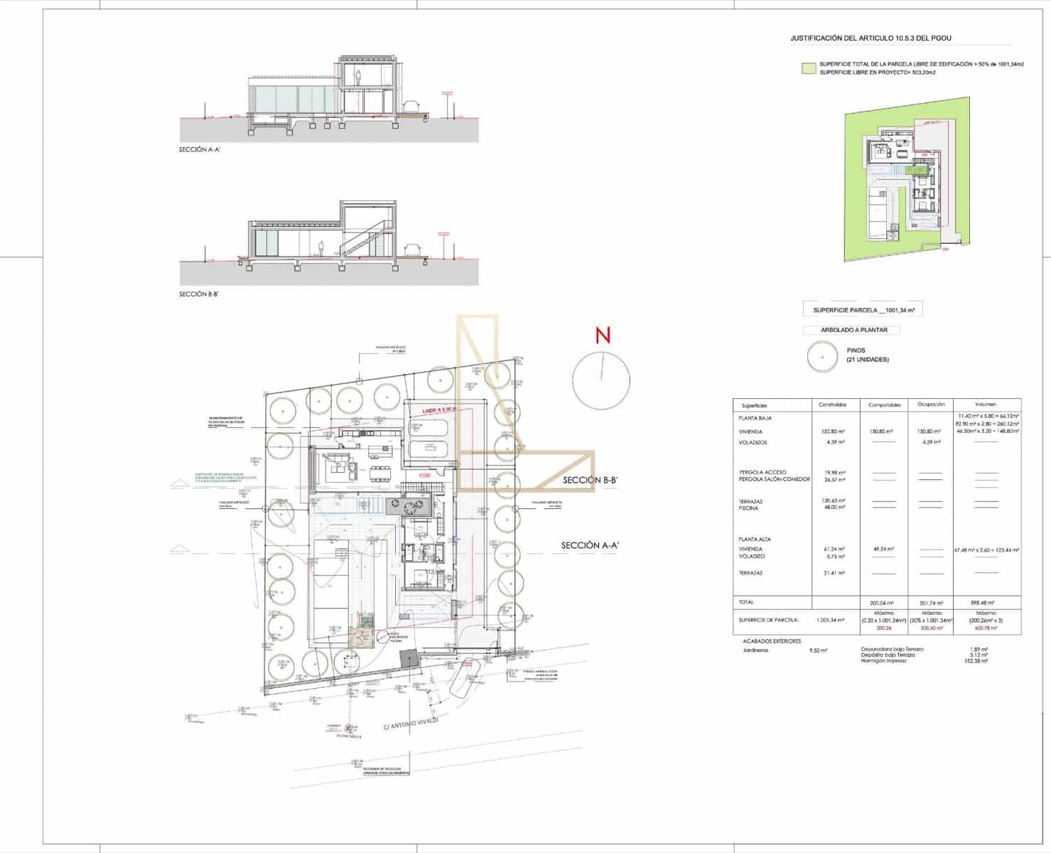 Chalet de 3 habitaciones en Javea / Xàbia en venta con piscina - 1.390.000 € (Ref: 7670632)