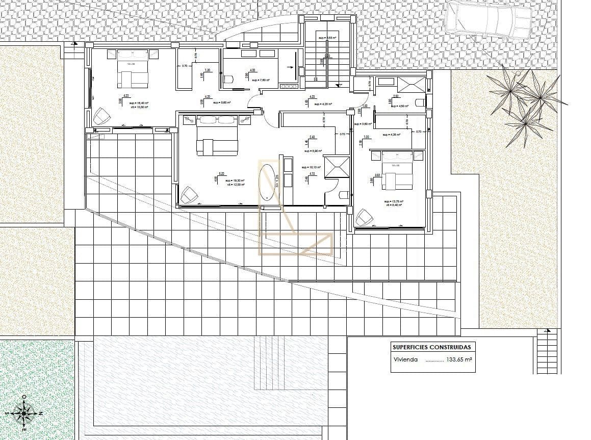 4 bedroom Villa for sale in Moraira with pool garage - € 1,775,000 (Ref: 8056345)