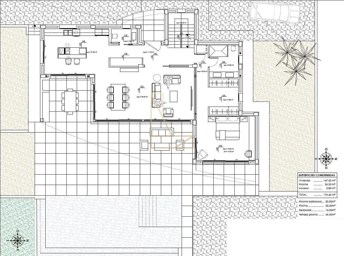 4 bedroom Villa for sale in Moraira with pool garage - € 1,775,000 (Ref: 8056345)