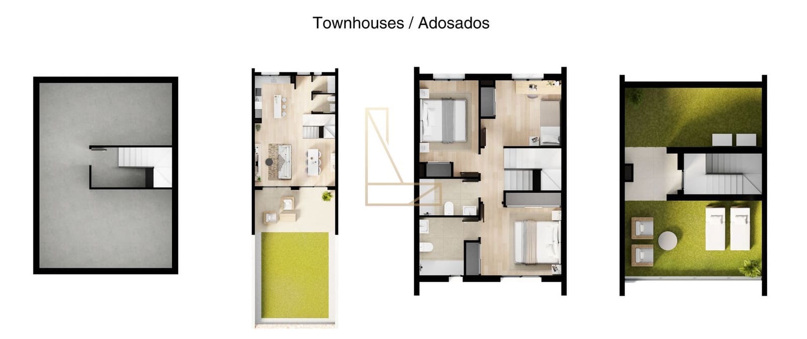 4 soveværelse Semi-Rækkehus til salg i Finestrat med swimmingpool garage - € 435.000 (Ref: 8529259)