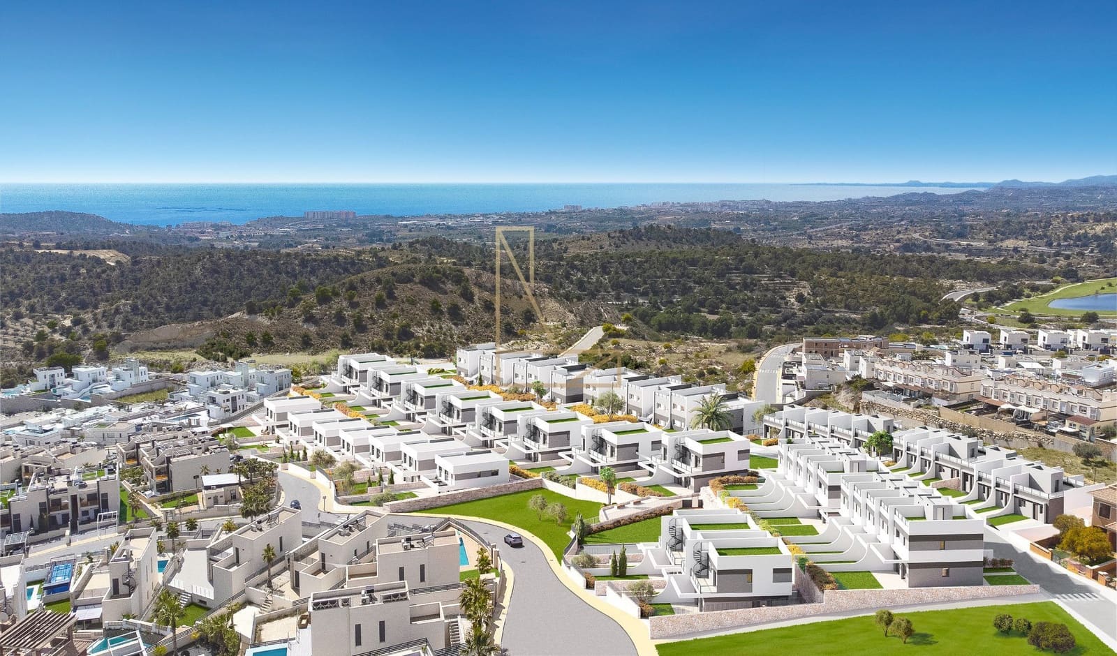 4 soveværelse Semi-Rækkehus til salg i Finestrat med swimmingpool garage - € 435.000 (Ref: 8529259)