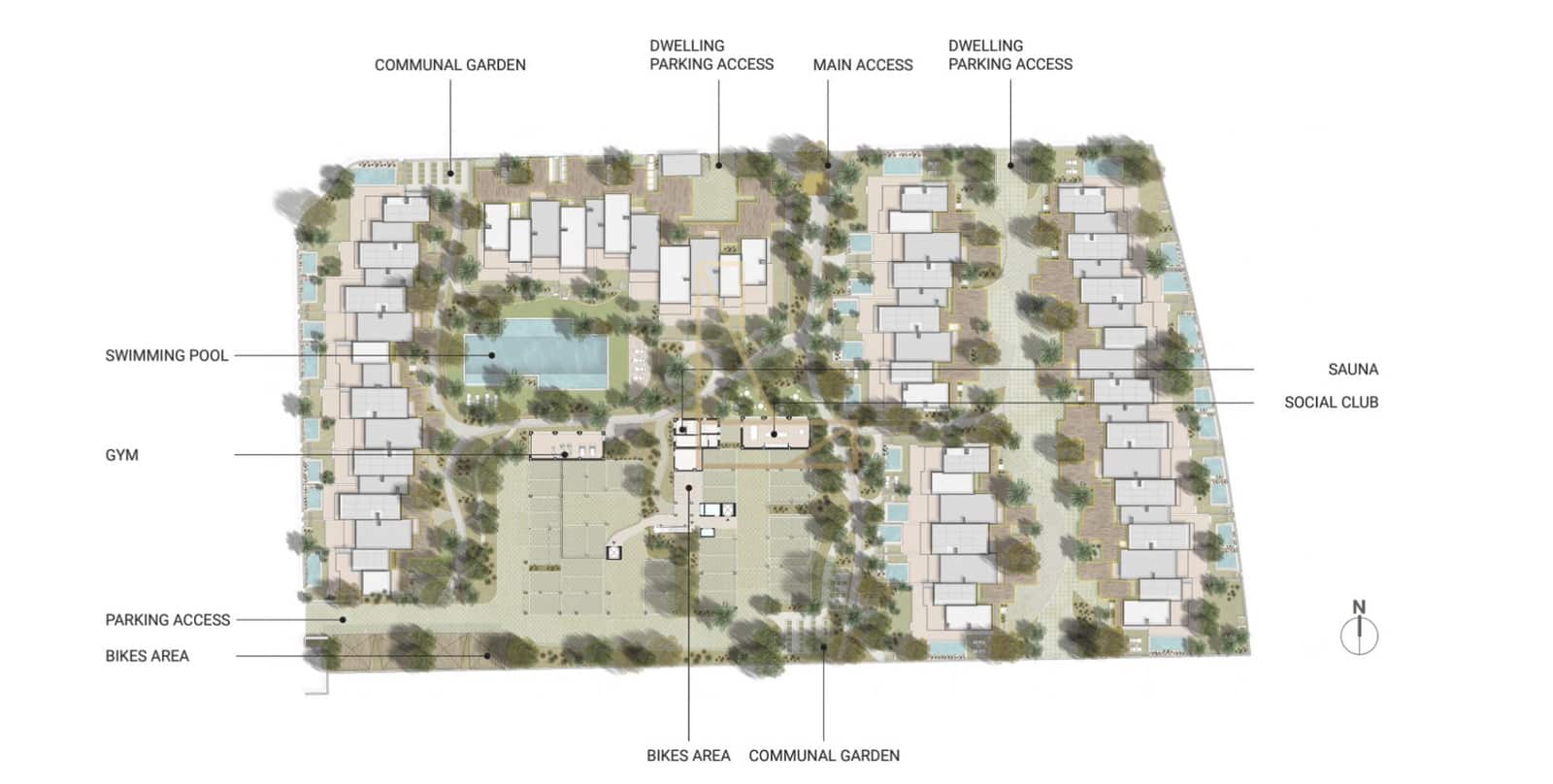 2 soveværelse Semi-Rækkehus til salg i El Vergel / Verger med swimmingpool garage - € 334.000 (Ref: 8629959)