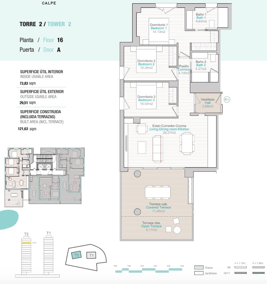3 slaapkamer Appartement te koop in Calpe / Calp met zwembad garage - € 890.000 (Ref: 8634241)