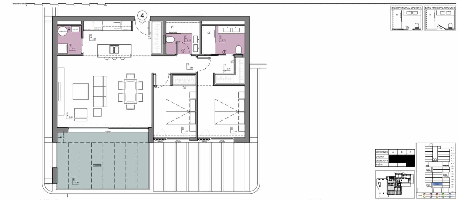2 bedroom Apartment for sale in Calpe / Calp with pool garage - € 605,000 (Ref: 8656135)