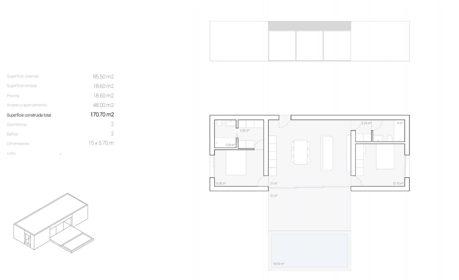 2 bedroom Villa for sale in Alfaz del Pi / L'Alfas del Pi with pool garage - € 338,500 (Ref: 8685877)