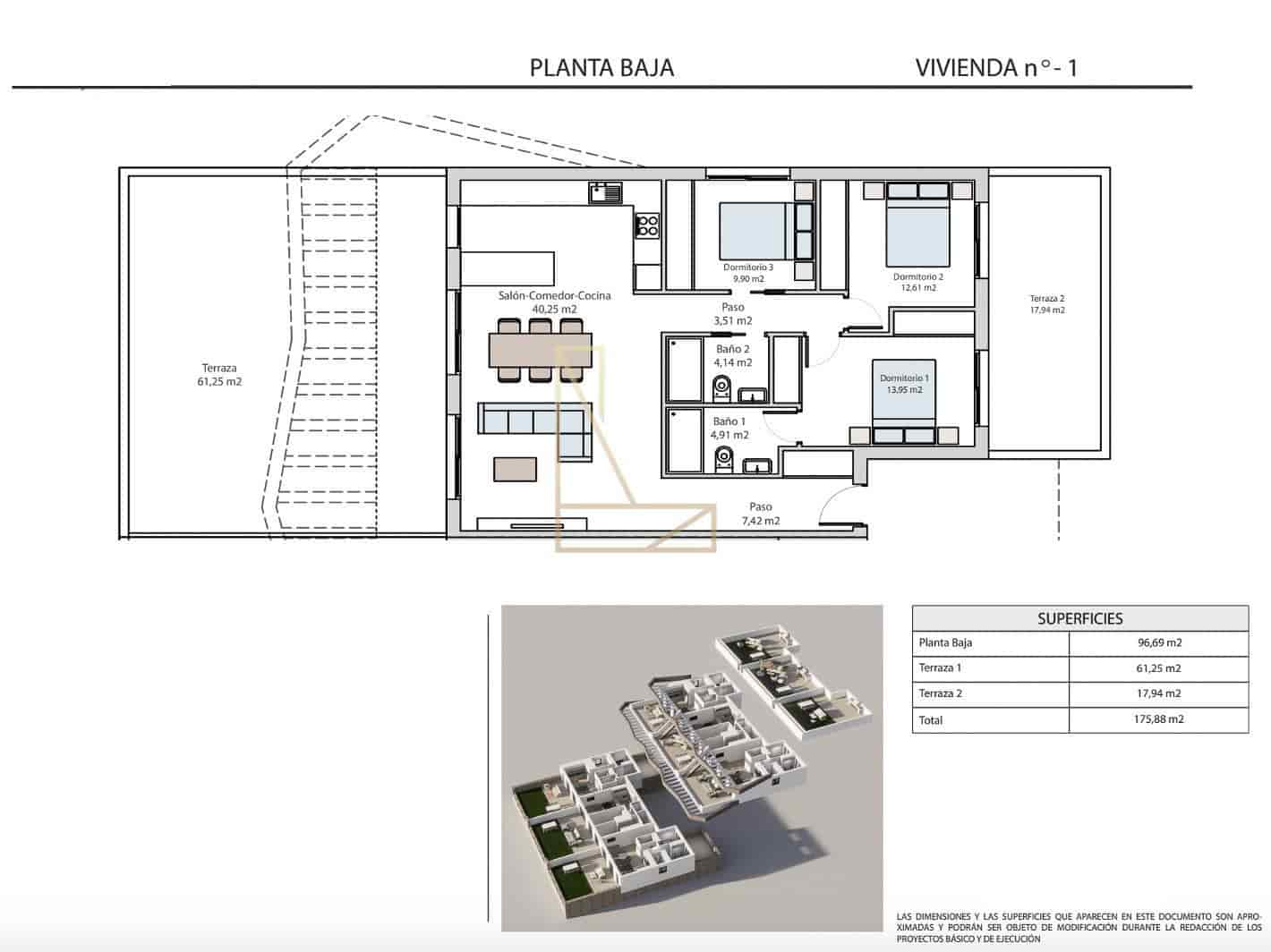 2 bedroom Bungalow for sale in Finestrat with pool garage - € 379,900 (Ref: 8809235)