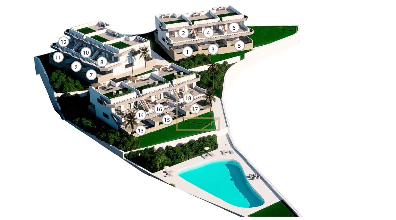 2 bedroom Bungalow for sale in Finestrat with pool garage - € 379,900 (Ref: 8809235)