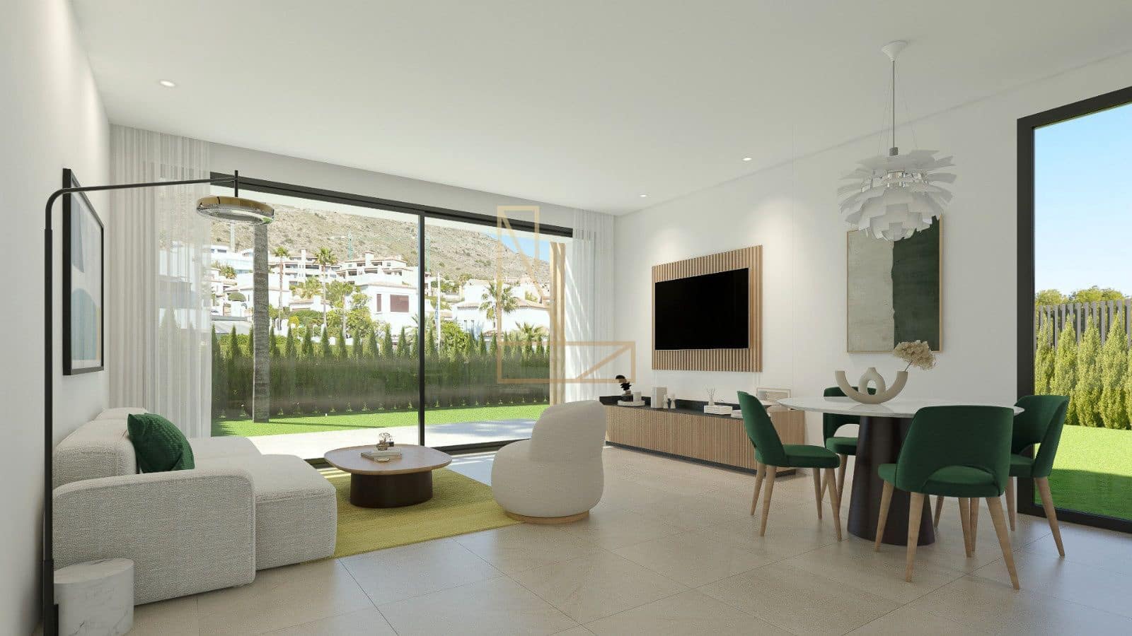 3 chambre Villa/Maison Semi-Mitoyenne à vendre à Finestrat avec piscine garage - 495 000 € (Ref: 8879480)