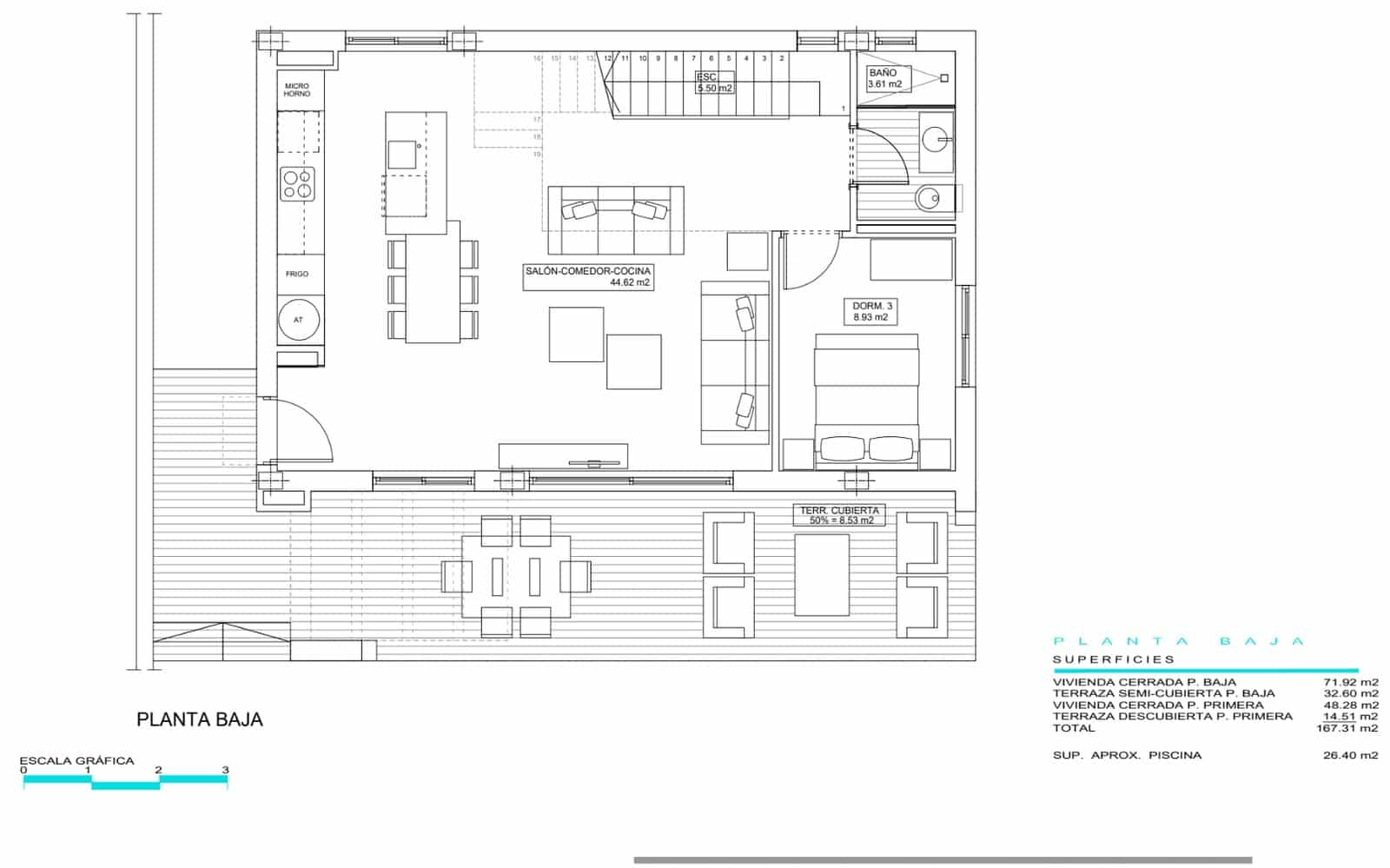 3 bedroom Villa for sale in Finestrat with pool garage - € 588,000 (Ref: 8926082)