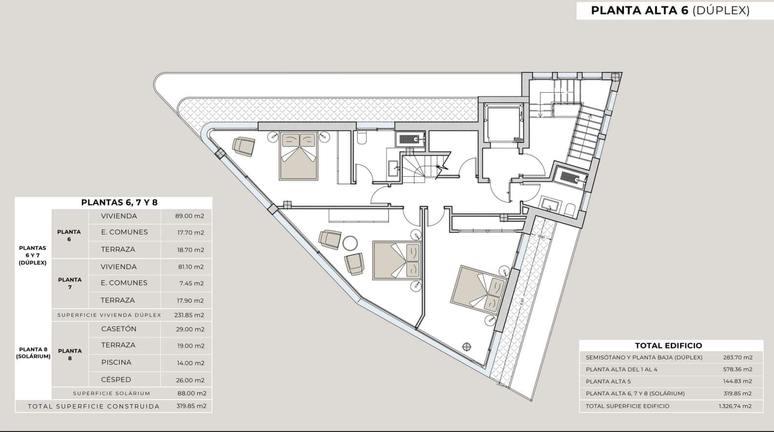 3 bedroom Apartment for sale in Benidorm with pool garage - € 1,300,000 (Ref: 9013596)