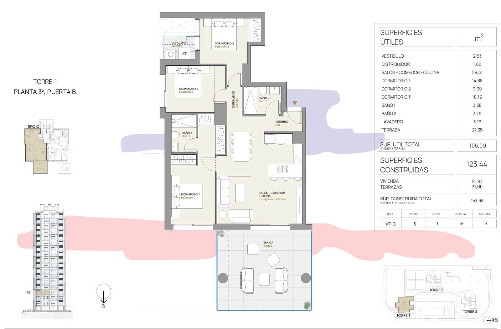 3 sovrum Lägenhet till salu i Calpe / Calp med pool garage - 440 000 € (Ref: 9455819)