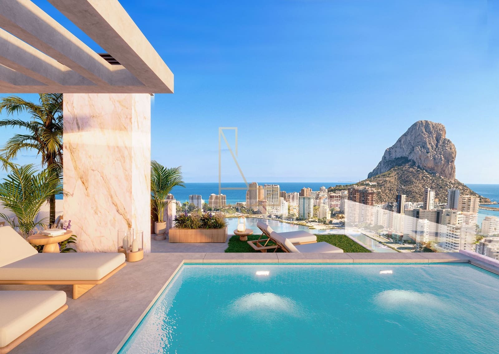 2 Zimmer Apartment zu verkaufen in Calpe / Calp mit Pool Garage - 405.000 € (Ref: 9455820)