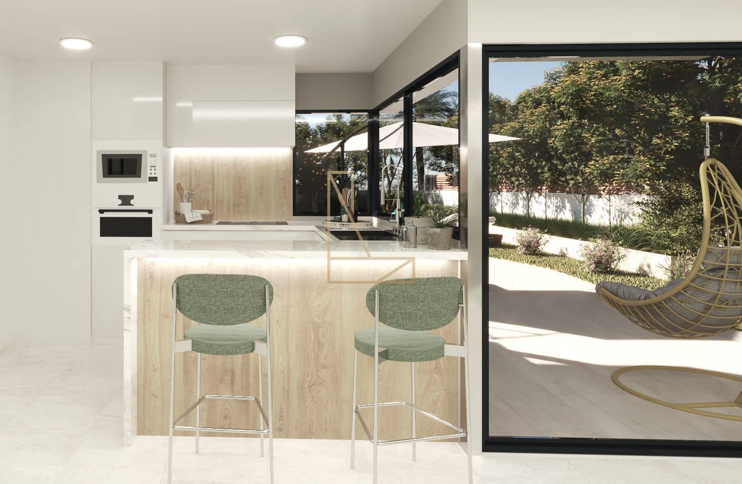 3 sovrum Semi-fristående Villa till salu i Alfaz del Pi / L'Alfas del Pi med pool garage - 335 000 € (Ref: 9573937)