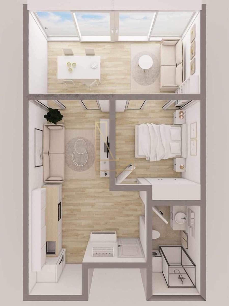 Apartamento de 1 habitación en Benidorm en venta con piscina - 280.000 € (Ref: 9651193)