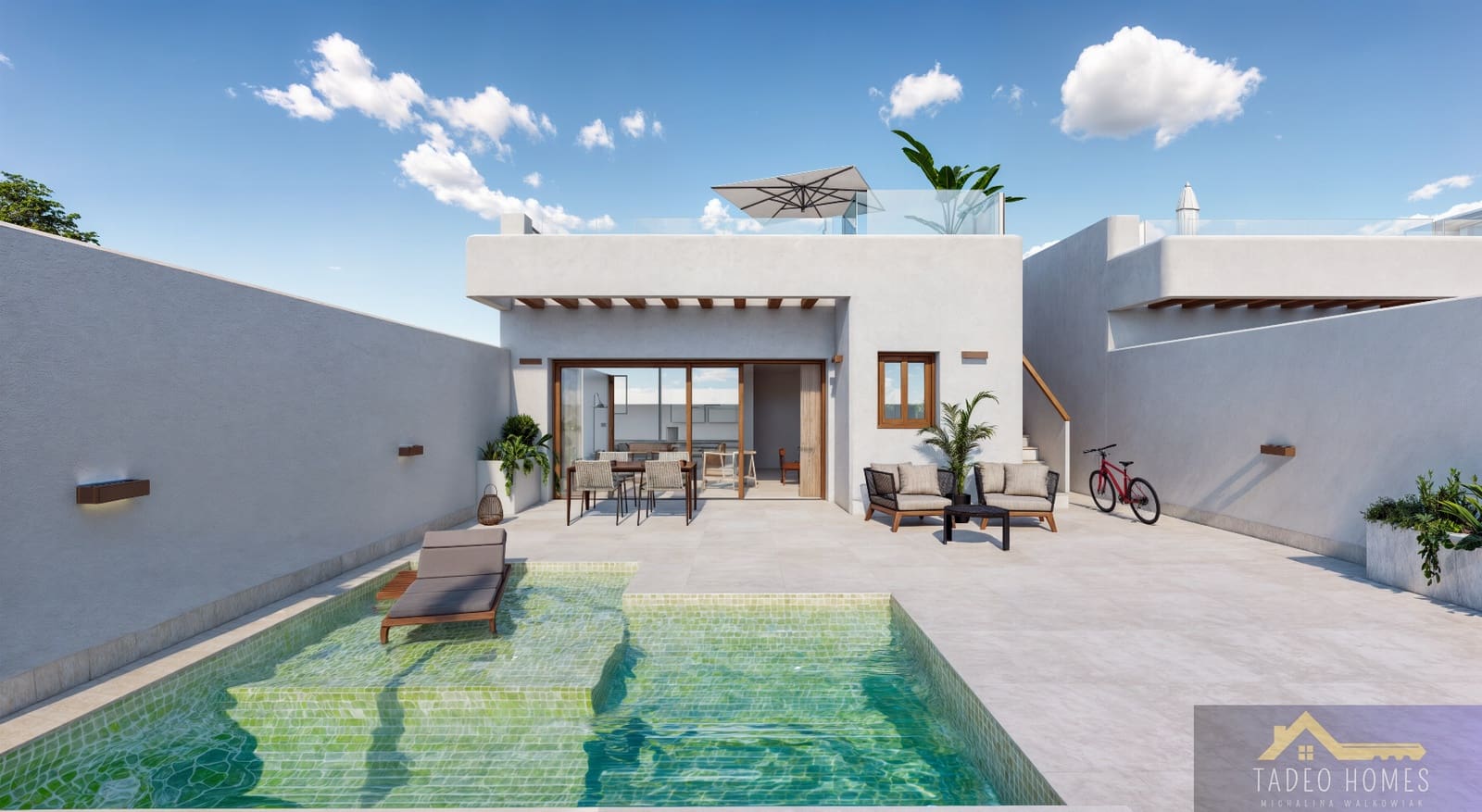 3 soverom Kjedet enebolig til salgs i Torre-Pacheco med svømmebasseng garasje - € 319 900 (Ref: 9804762)