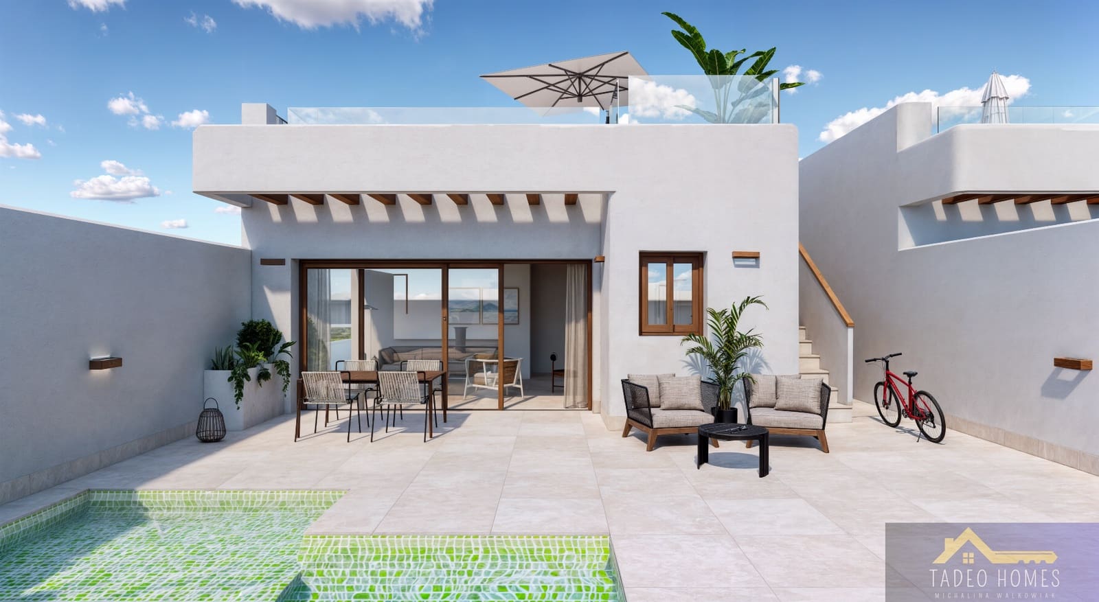 3 soverom Kjedet enebolig til salgs i Torre-Pacheco med svømmebasseng garasje - € 319 900 (Ref: 9804762)