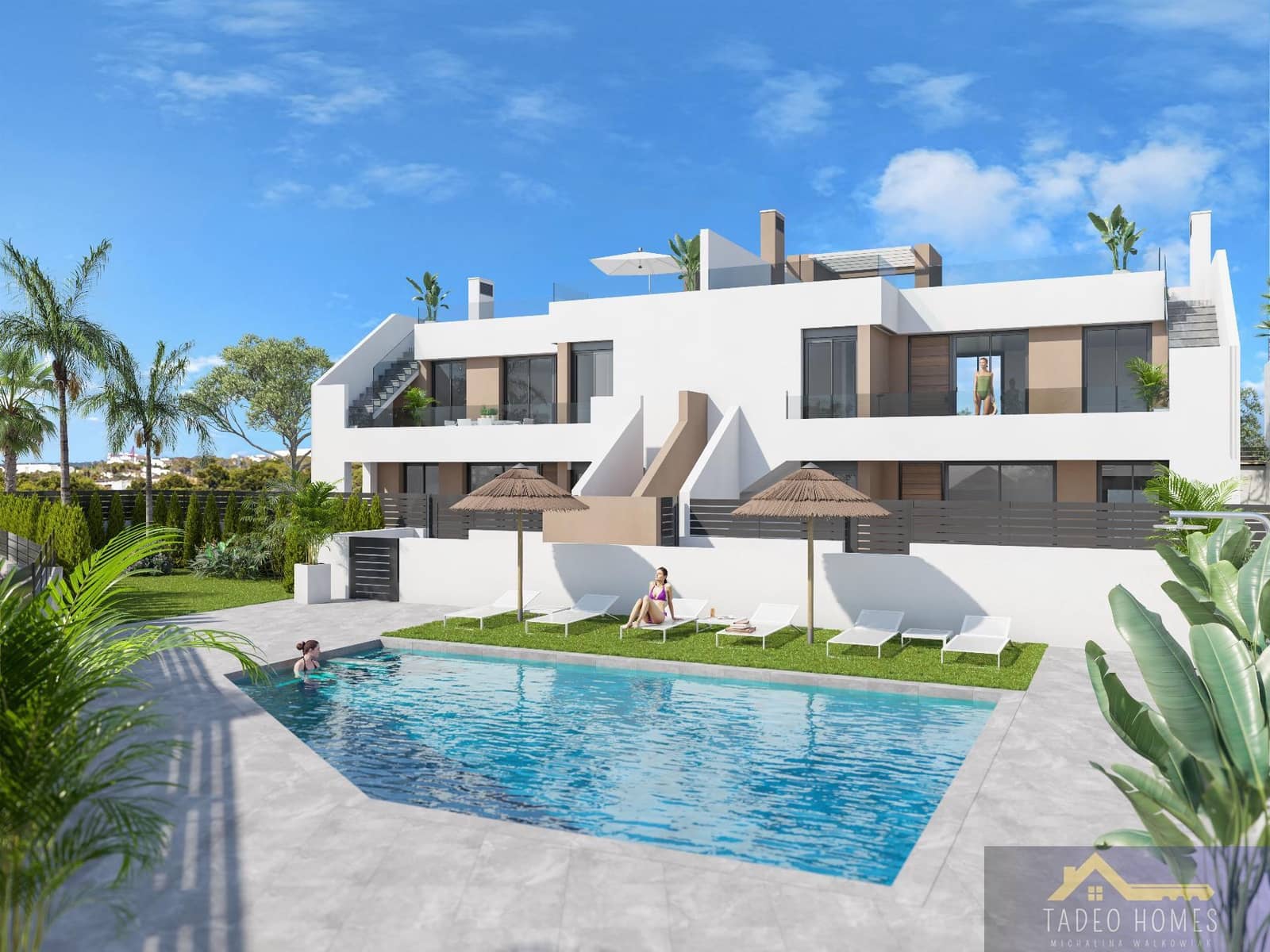 2 sovrum Radhus till salu i Vera med pool garage - 298 500 € (Ref: 9979143)
