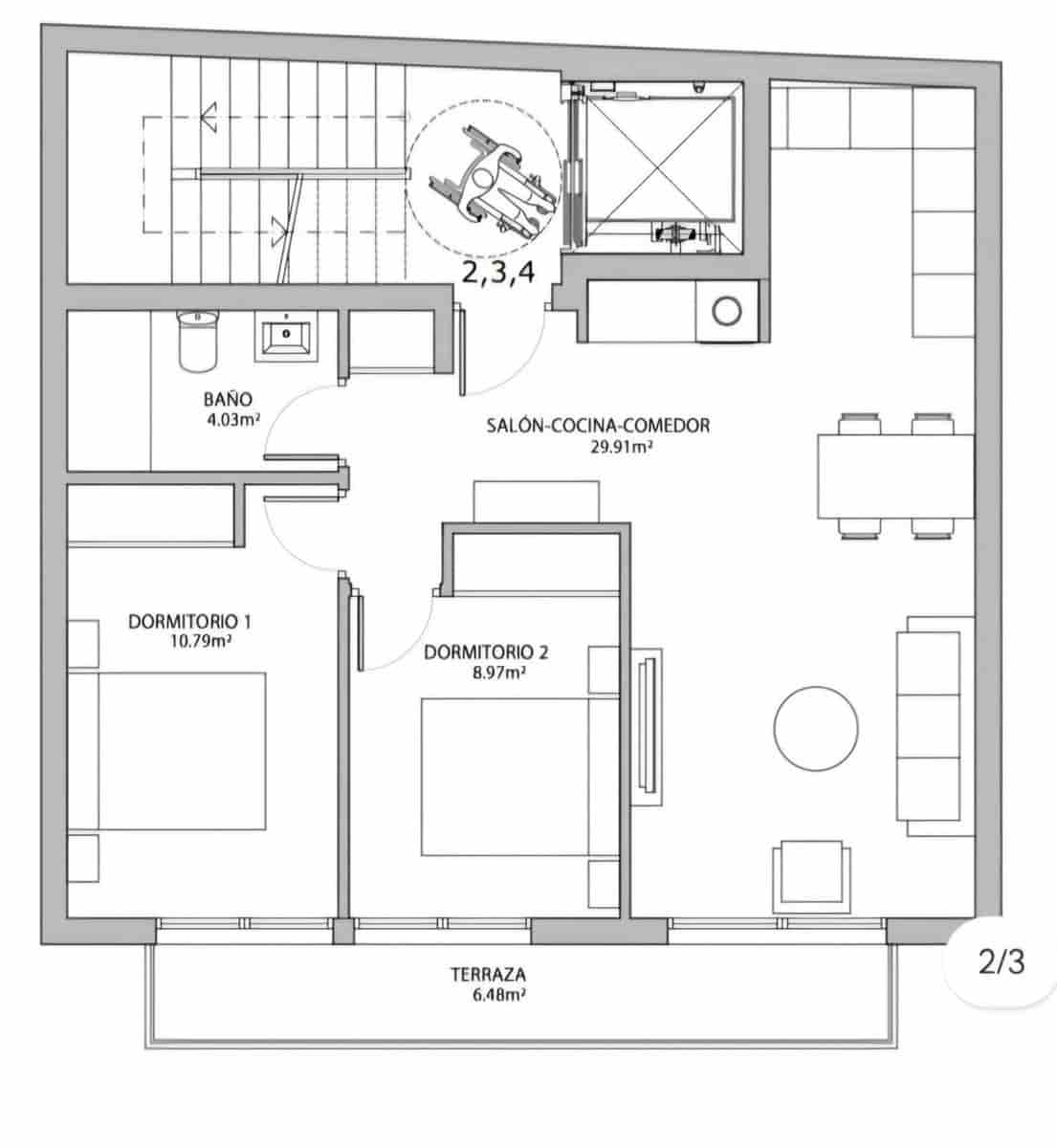 Apartamento Playa de 2 habitaciones en Fuengirola en venta - 350.000 € (Ref: 10094062)