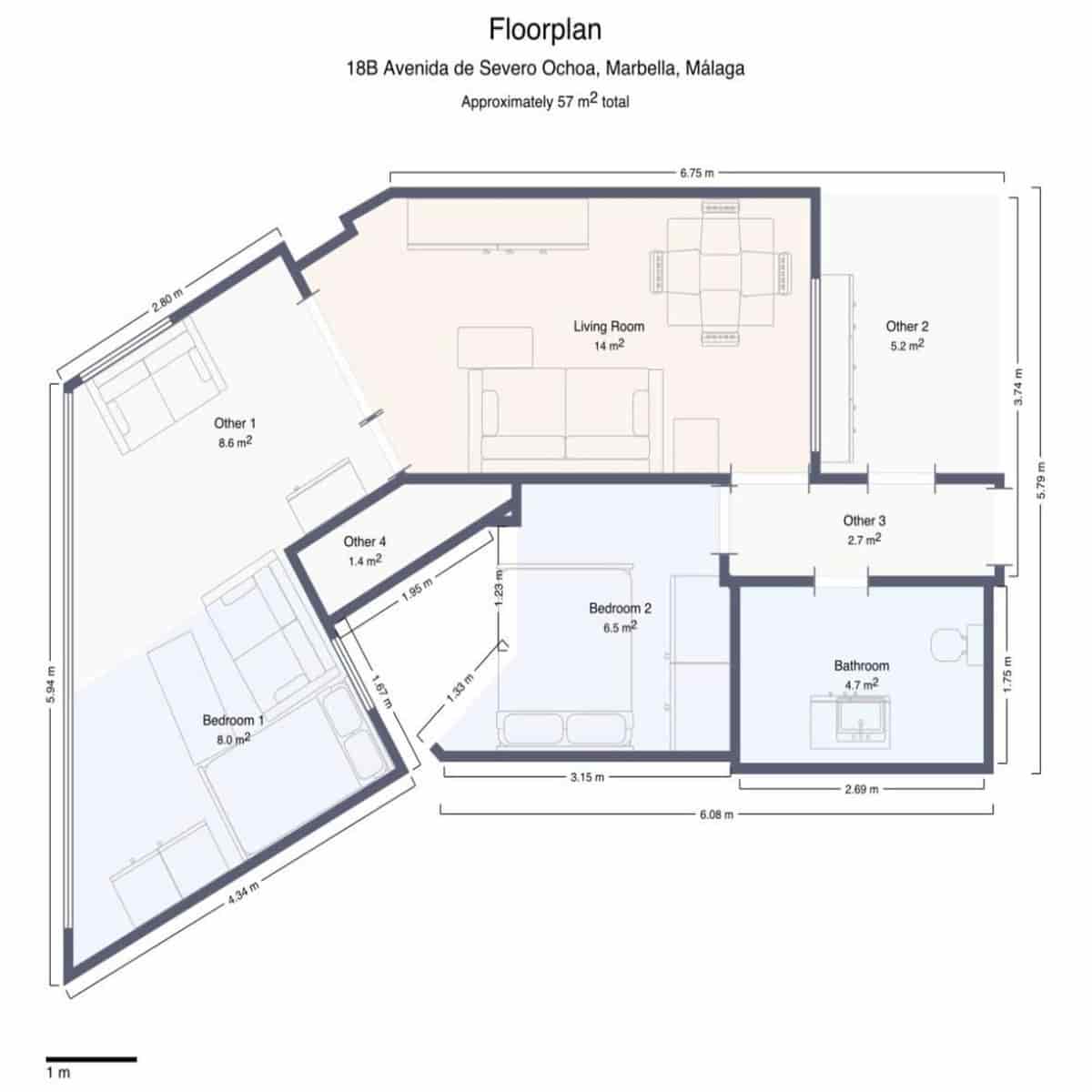 Apartamento Playa de 1 habitación en Marbella en venta con piscina - 375.000 € (Ref: 9198175)
